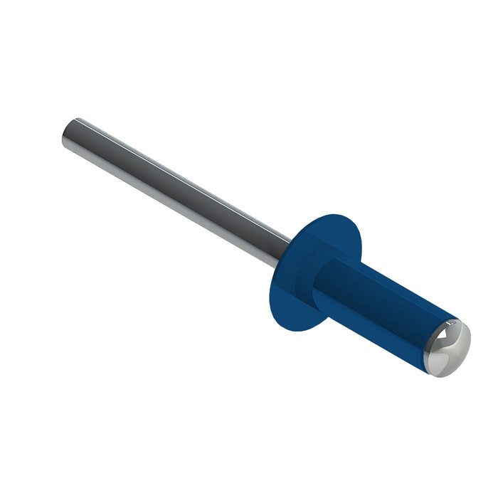 Заклёпка вытяжная 4,8х14 RAL 5005 (10х500шт) нерж/нерж