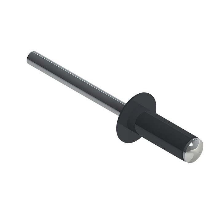 Заклёпка вытяжная Daxmer 4,8х12 RAL 7024 (500шт) нерж/нерж